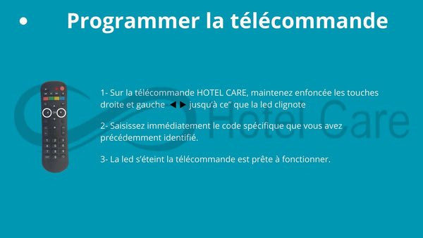 Télécommande Multicode Hotel Care