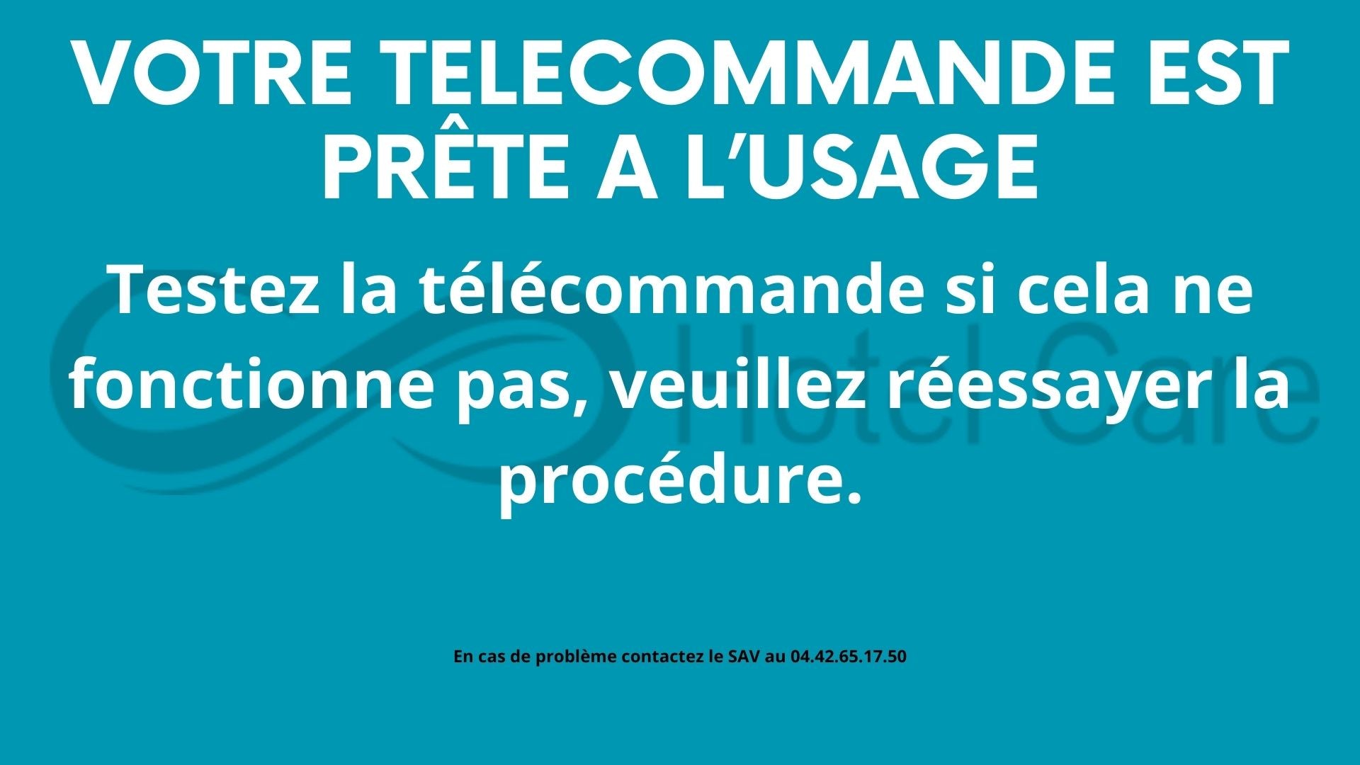 Télécommande Multicode Hotel Care